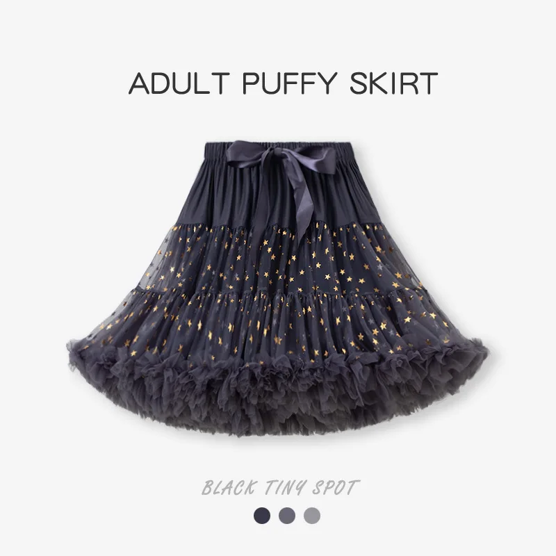 Women's Fluffy Tulle Tutu Skirt Ballerina Pettiskirt for Girls Ballet Puffy Skirt Under Wedding Dress PP001 Hot Selling