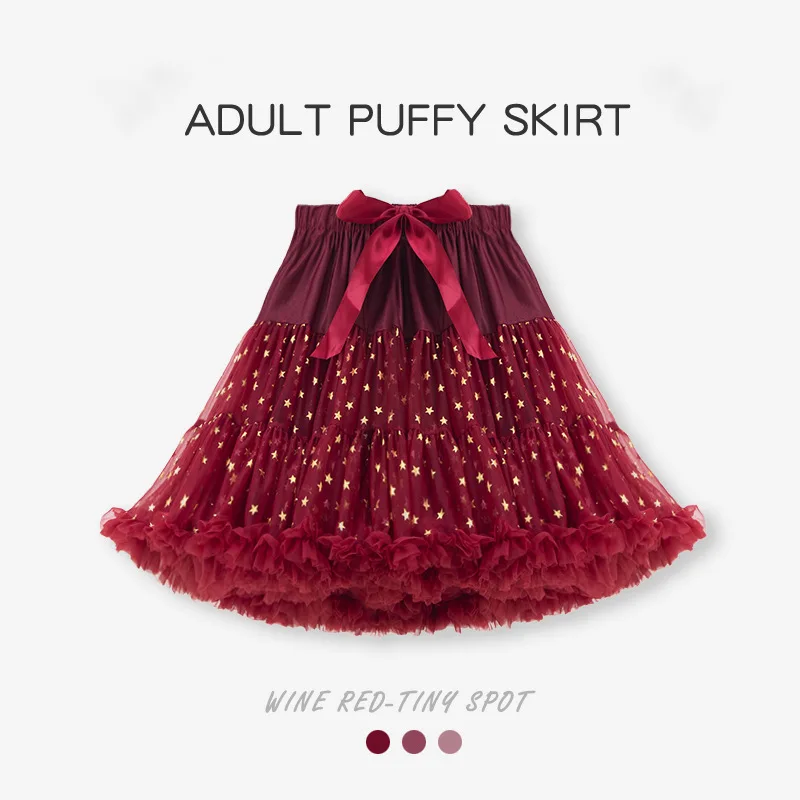 Women's Fluffy Tulle Tutu Skirt Ballerina Pettiskirt for Girls Ballet Puffy Skirt Under Wedding Dress PP001 Hot Selling