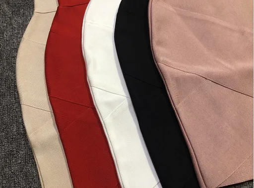 42CM Length Bandage Skirts Women Sexy High Waist Bodycon Mini Asymmetric Skirt Elastic High Street Evening Club Party Bottoms