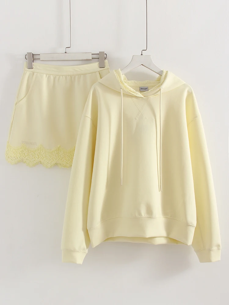 Streamgirl Lace Mini Skirts Women Elegant Brown A Line Skirt With Pockets Stretch Waist Short Yellow Skirt Mini Lace For Women