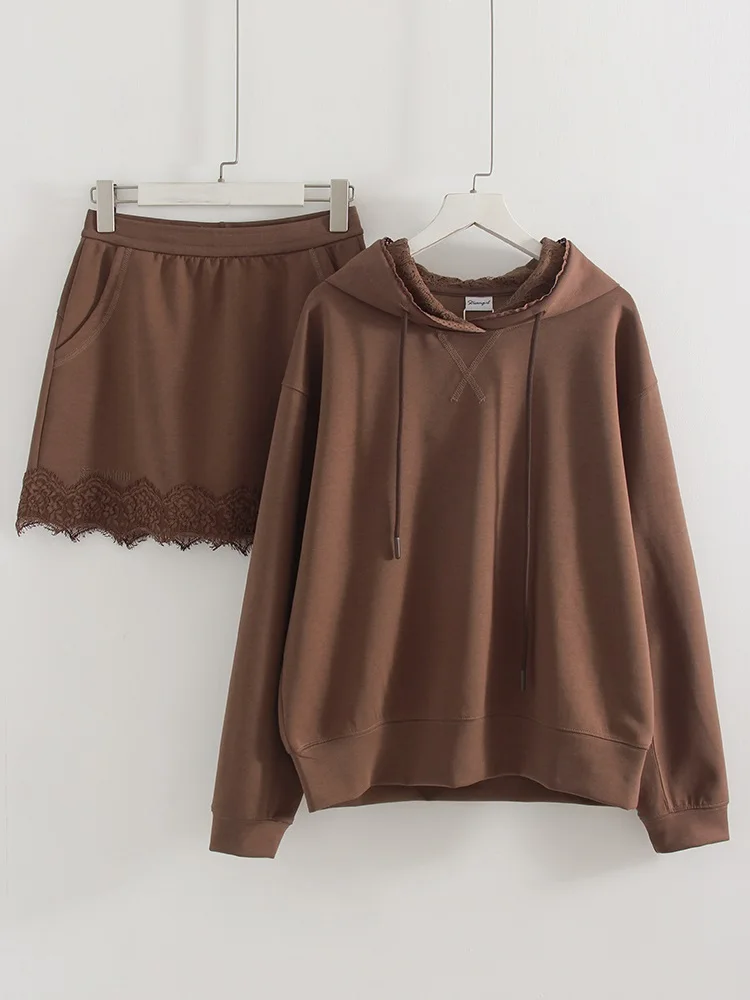 Streamgirl Lace Mini Skirts Women Elegant Brown A Line Skirt With Pockets Stretch Waist Short Yellow Skirt Mini Lace For Women