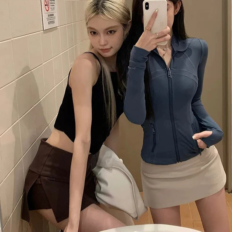 Gidyq Women Sexy Mini Skirts Summer Korean Fashion Female Slim Slit Skirts Y2K Casual All Match Student A Line Skirt New