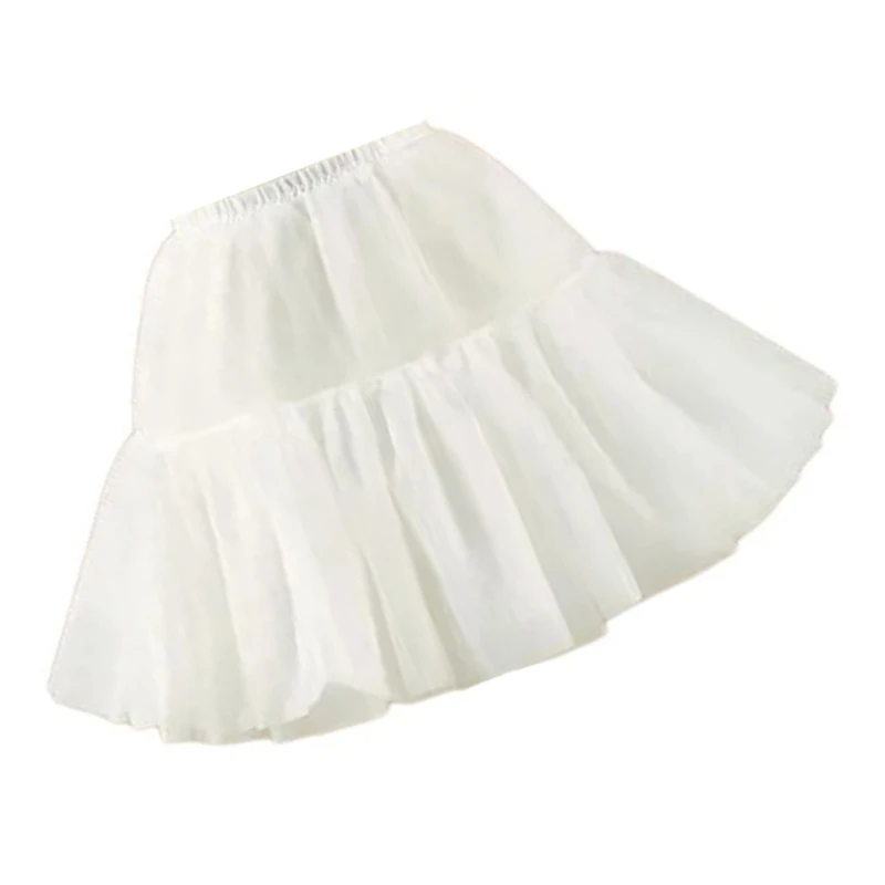 Women 25/35/45cm Skirt 1950s Bubble Skirt Double Layer Pleated Ruffled Petticoat Underskirt for Costume Party