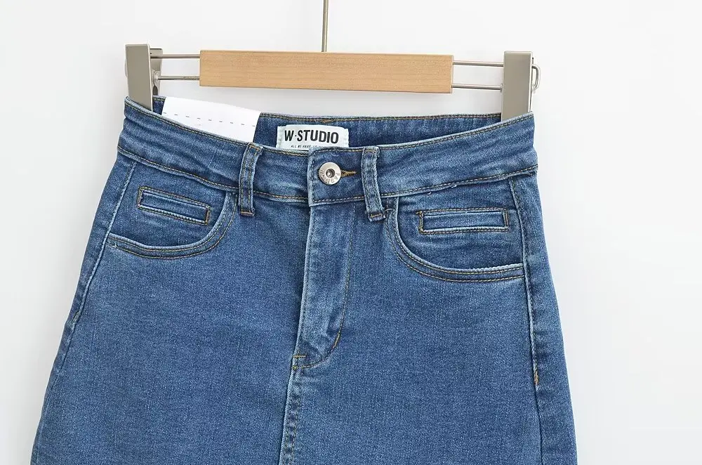 Mini Denim Skirt With Pockets Y2k Streetwear Sexy High Waist Vintage Jean Coquette Shorts Skirt For Women Summer 2023