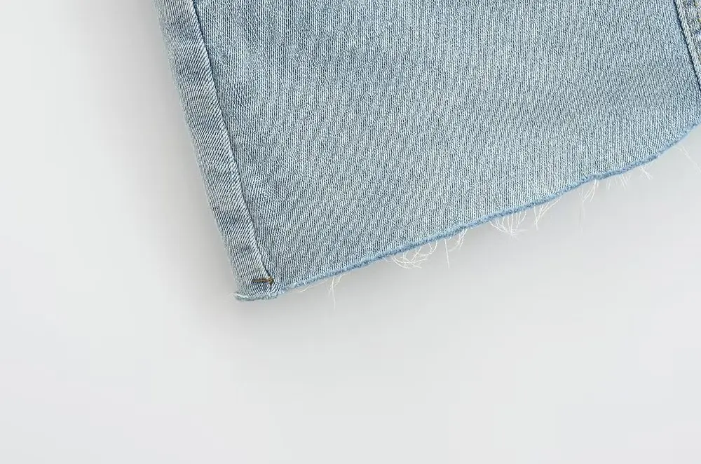 Mini Denim Skirt With Pockets Y2k Streetwear Sexy High Waist Vintage Jean Coquette Shorts Skirt For Women Summer 2023