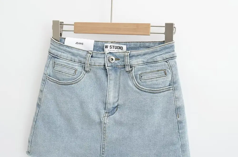 Mini Denim Skirt With Pockets Y2k Streetwear Sexy High Waist Vintage Jean Coquette Shorts Skirt For Women Summer 2023