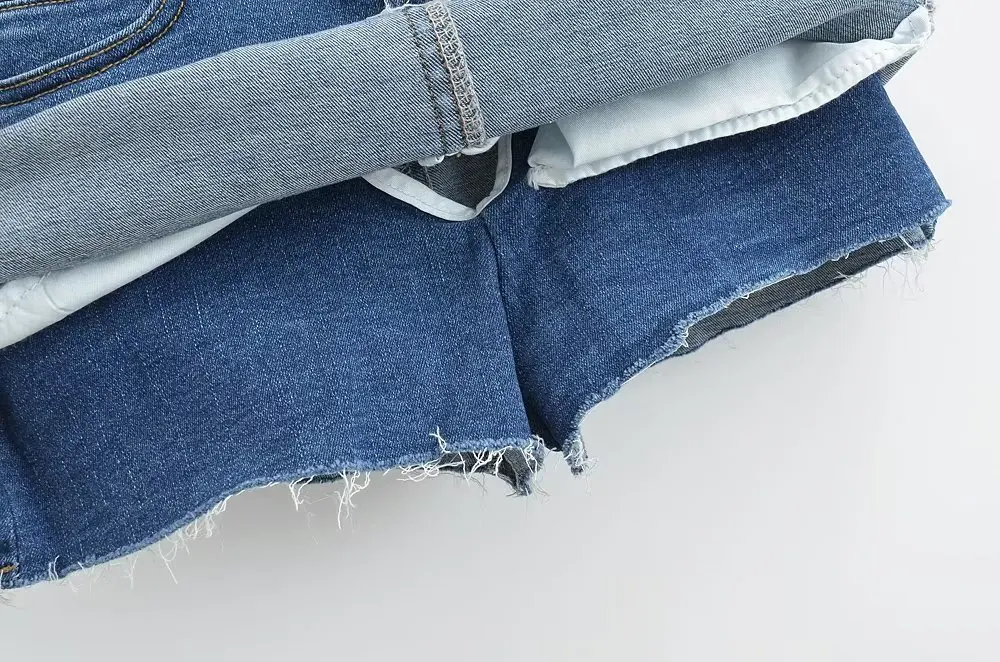 Mini Denim Skirt With Pockets Y2k Streetwear Sexy High Waist Vintage Jean Coquette Shorts Skirt For Women Summer 2023