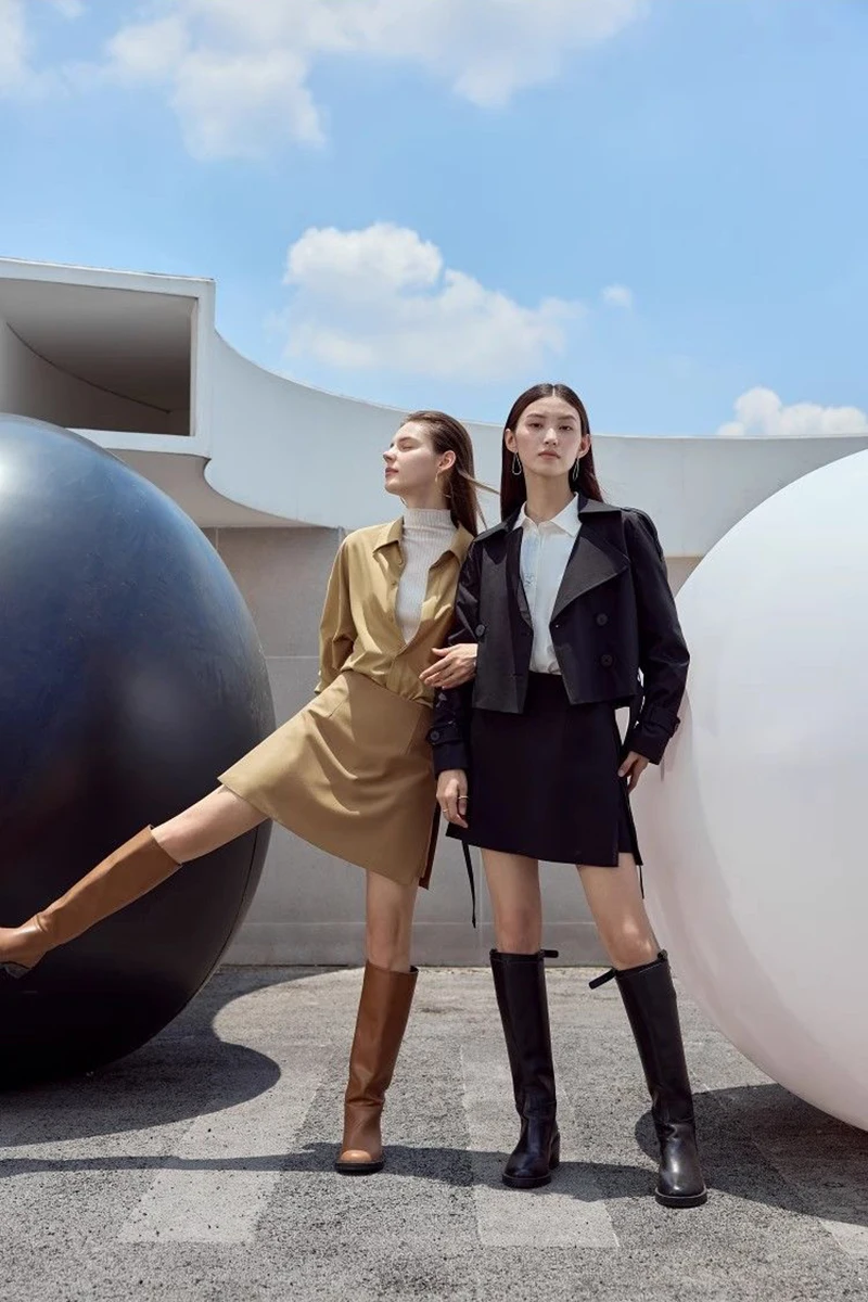 Women Simple Casual Shorts Skirts Korean High Waist Office Lady Commuting Straight A Line Skirts Solid All Match Female Skirts