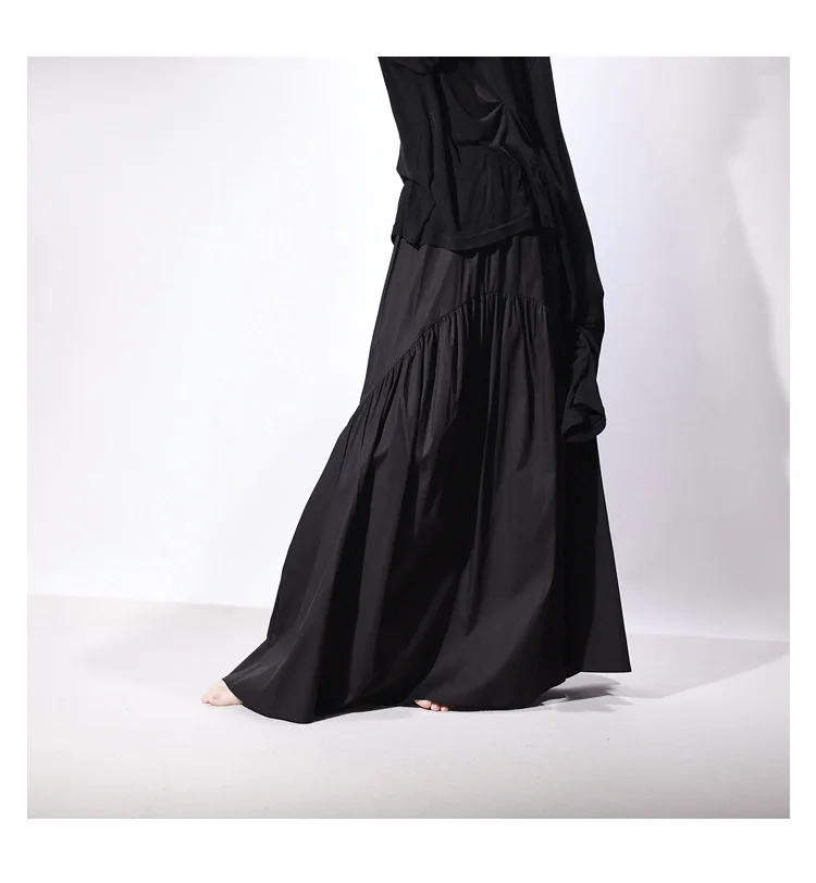 Real Photo Good Quality Women Summer Cotton Elegant White Long Skirts High Waist A-Line Boho Maxi Skirts Faldas Femme Streetwear