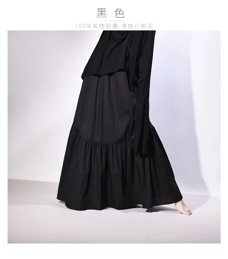 Real Photo Good Quality Women Summer Cotton Elegant White Long Skirts High Waist A-Line Boho Maxi Skirts Faldas Femme Streetwear