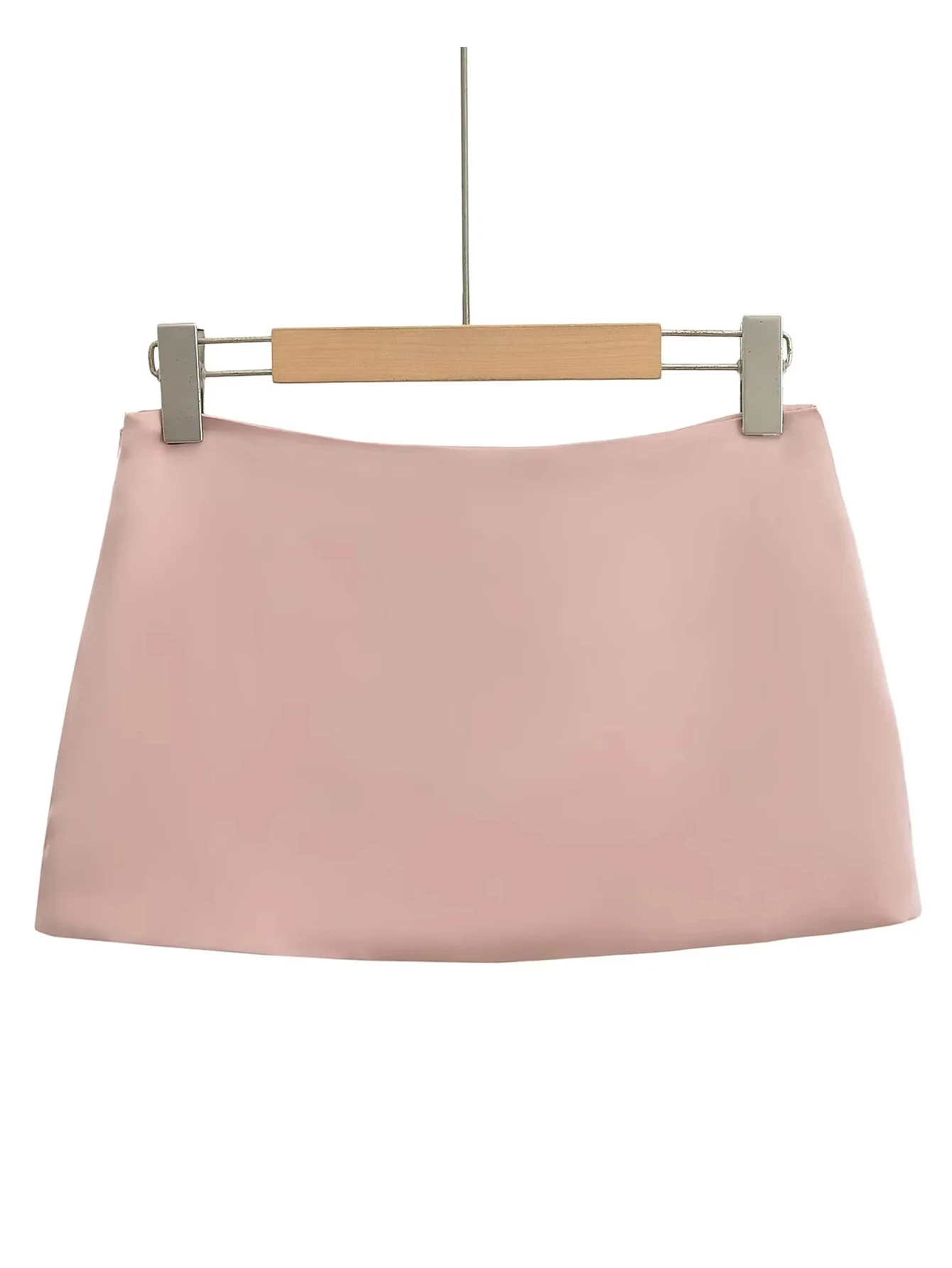 Sexy Vintage Satin Black White Mini Skirt Women Summer Clothes Pink Fashion Short Skirts Woman Clothing Cute Micro Pencil Skirt