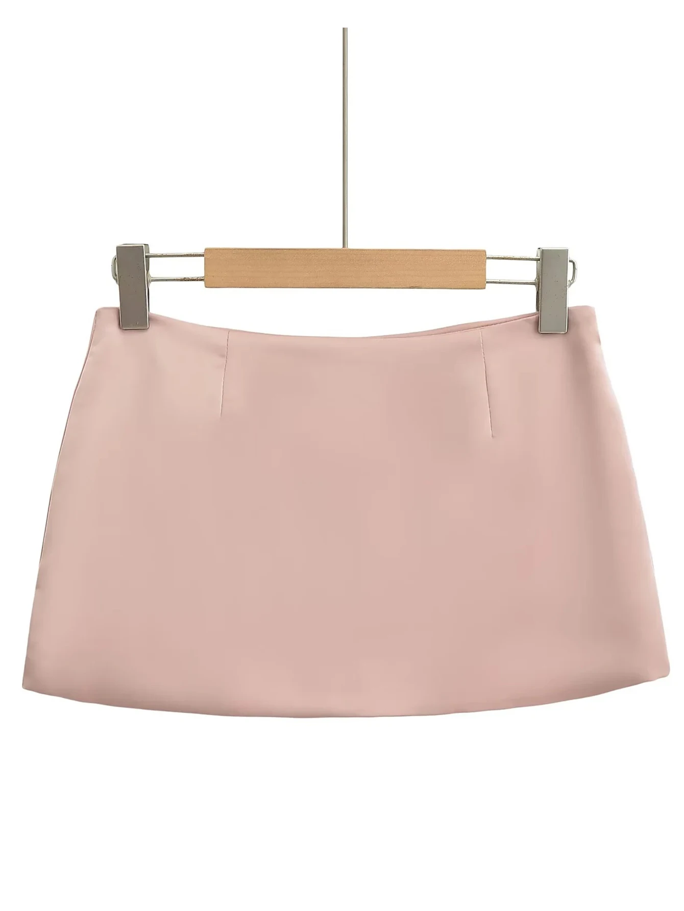 Sexy Vintage Satin Black White Mini Skirt Women Summer Clothes Pink Fashion Short Skirts Woman Clothing Cute Micro Pencil Skirt