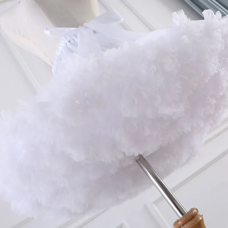 Crinoline Inner Bustle Cosplay Tutu Puffy Women Flower Style Lolita Fluffy Petticoats Cancan Skirt Under Wedding Dress