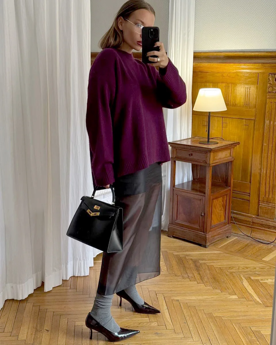Women Fashion See Through High Waist Long Skirt New Summer Sexy Straight Skirt Office Commuting Casual Splice Lady Skirts