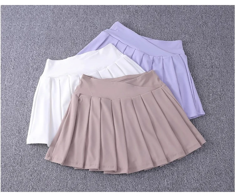 Women's Quick Dry Pleated Tennis Skirts Mid Waisted Cute Athletic Workout Running Sports Golf Skorts