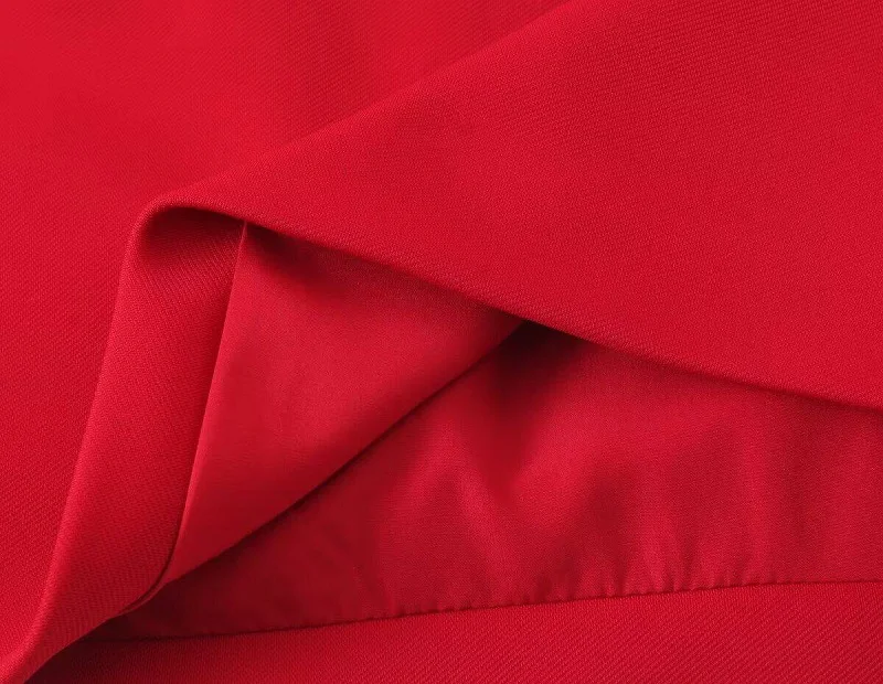 MUJER 2025 Pleated Mini Skirt Women Red High Waist Women's Skirt Cylinder Layered Short Skirts for Woman Chic Summer Women Skirt