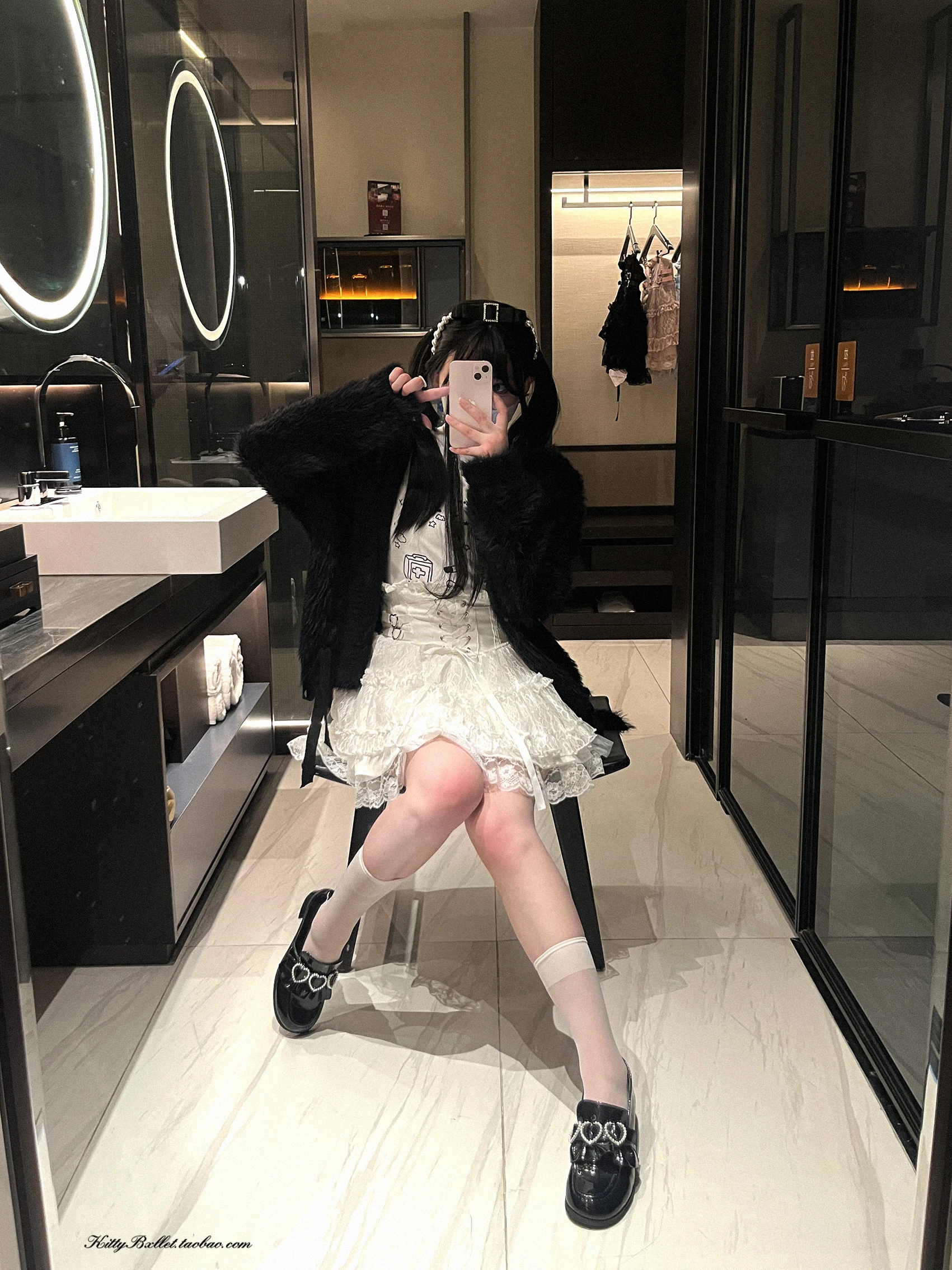 Japanese Original Lolita Lace Ruffle Edge Tied Bow High Waist Mini Skirt Spring Summer New Slim Waist Sweet Girl Y2k Skirt