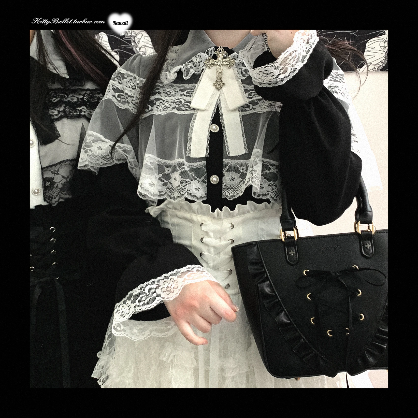 Japanese Original Lolita Lace Ruffle Edge Tied Bow High Waist Mini Skirt Spring Summer New Slim Waist Sweet Girl Y2k Skirt