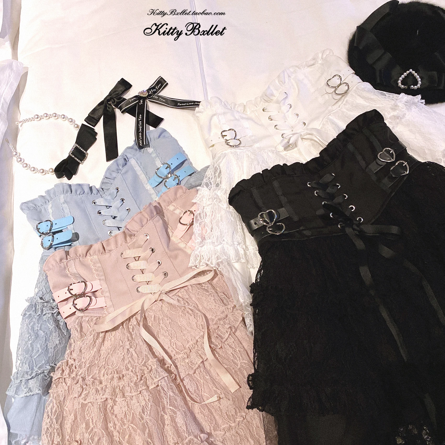 Japanese Original Lolita Lace Ruffle Edge Tied Bow High Waist Mini Skirt Spring Summer New Slim Waist Sweet Girl Y2k Skirt