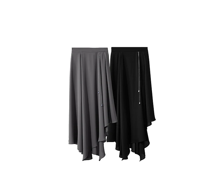 AMII Minimalist Office Lady Skirts Women 2026 New Summer Solid Loose Asymmetric Large A-line Skirt Female Fashion 12542168