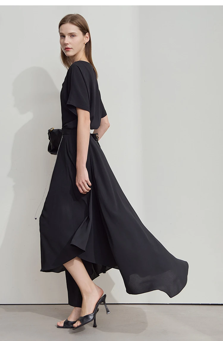 AMII Minimalist Office Lady Skirts Women 2026 New Summer Solid Loose Asymmetric Large A-line Skirt Female Fashion 12542168