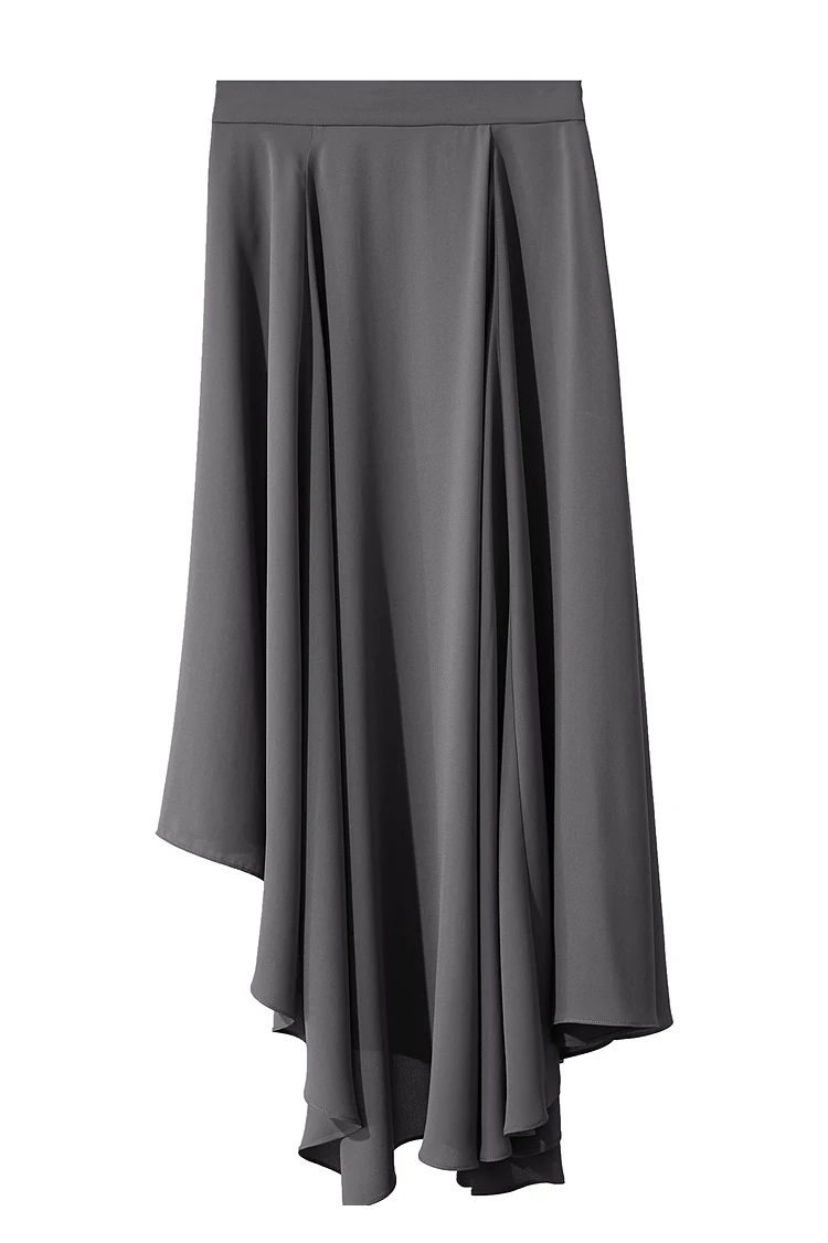 AMII Minimalist Office Lady Skirts Women 2026 New Summer Solid Loose Asymmetric Large A-line Skirt Female Fashion 12542168