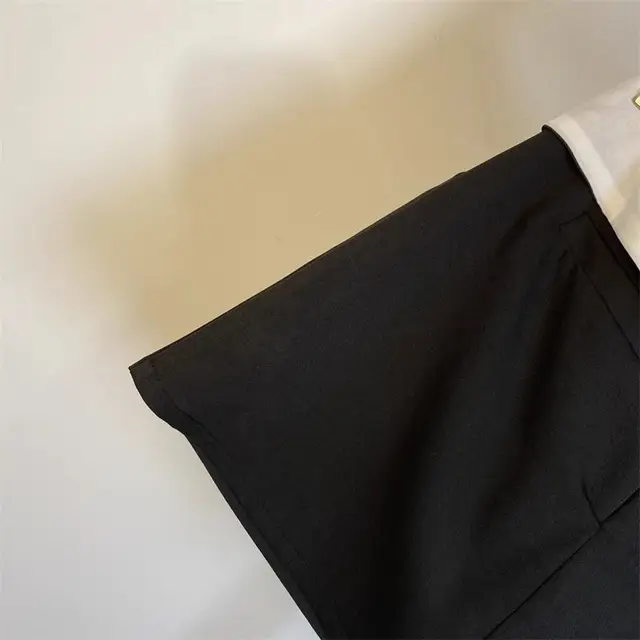 Elegant Striped Mini Skirt Women Fashion Patchwork Black Suit Skirts Summer Streetwear Korean High Waist Slim A Line Faldas New