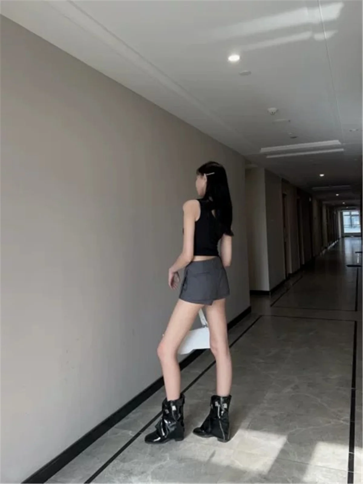 Black mini skirts for woman y2k Summer clothes 2025 pencil skirt low rise korean fashion skirt japanese micro skirts with shorts