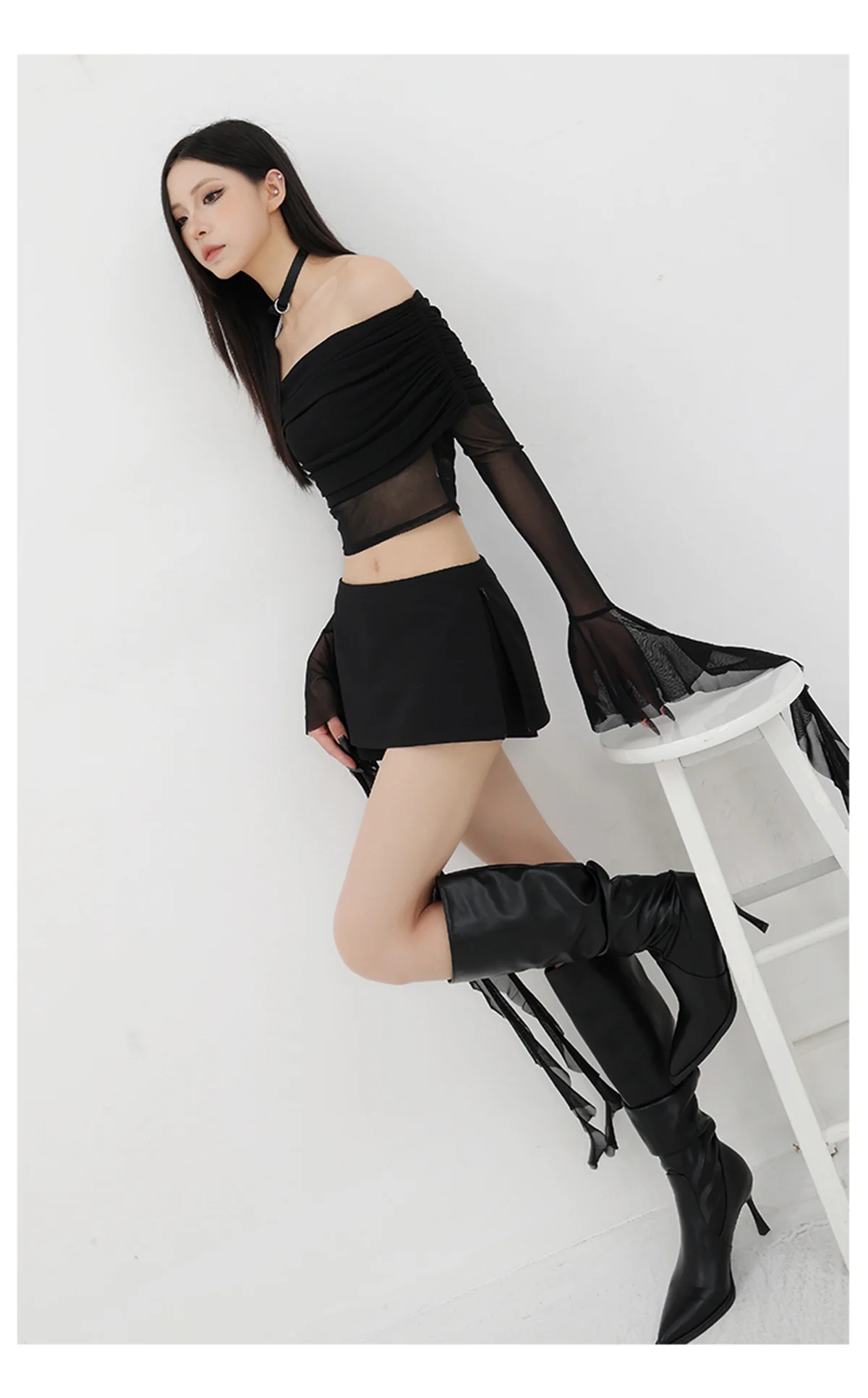 Black mini skirts for woman y2k Summer clothes 2025 pencil skirt low rise korean fashion skirt japanese micro skirts with shorts