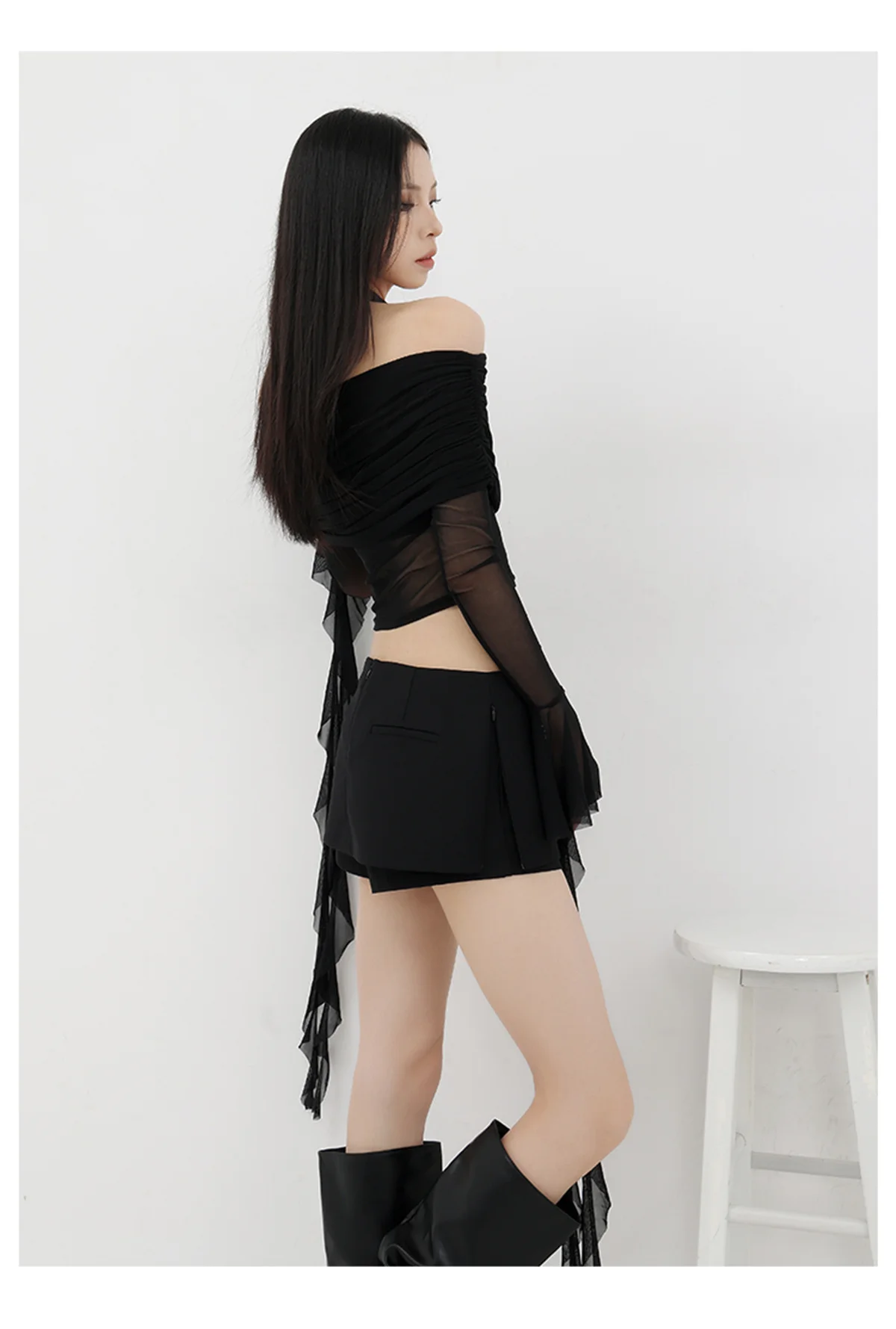 Black mini skirts for woman y2k Summer clothes 2025 pencil skirt low rise korean fashion skirt japanese micro skirts with shorts