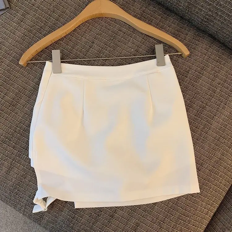 Y2K Fashion Irregular Mini Skirt for Women Korean High Waist Streetwear Slim Skirts Summer Sexy Tight Female A Line Skirts