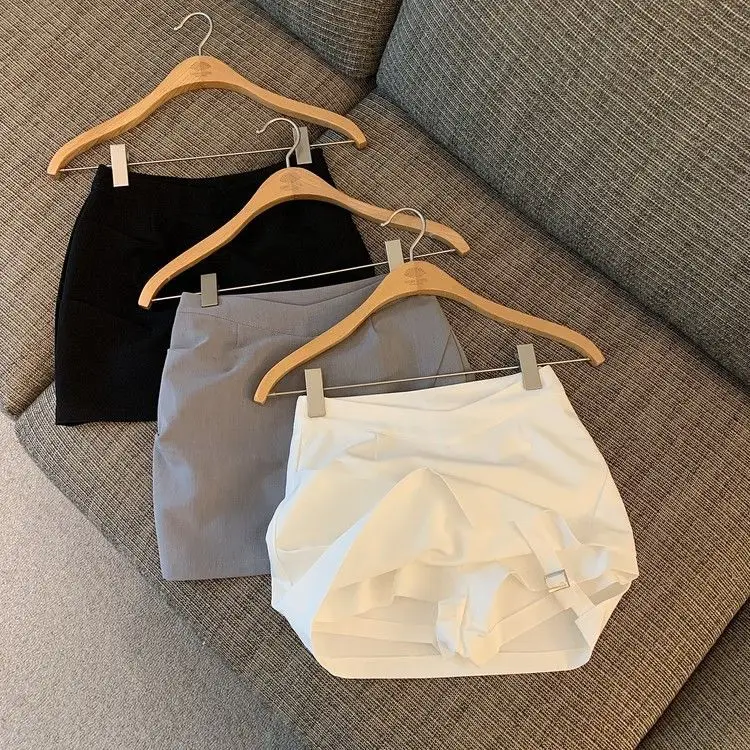 Y2K Fashion Irregular Mini Skirt for Women Korean High Waist Streetwear Slim Skirts Summer Sexy Tight Female A Line Skirts