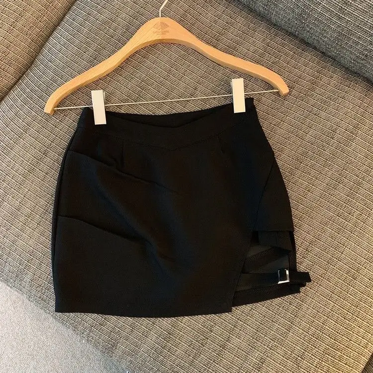 Y2K Fashion Irregular Mini Skirt for Women Korean High Waist Streetwear Slim Skirts Summer Sexy Tight Female A Line Skirts