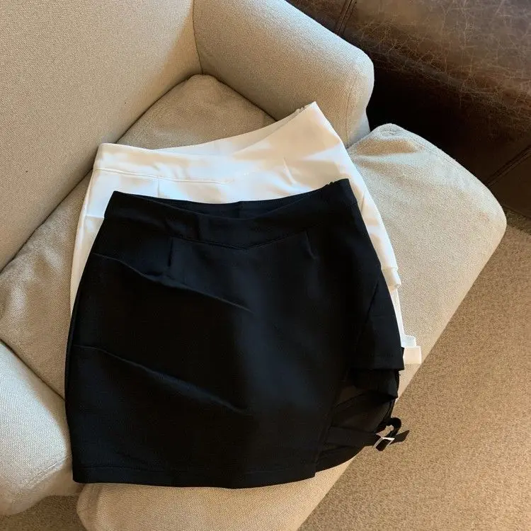 Y2K Fashion Irregular Mini Skirt for Women Korean High Waist Streetwear Slim Skirts Summer Sexy Tight Female A Line Skirts