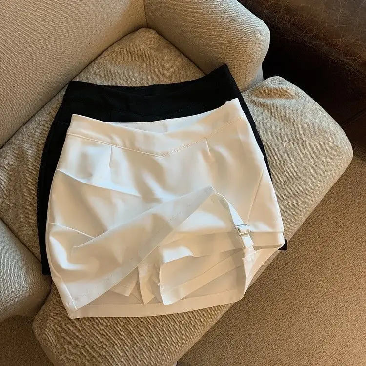 Y2K Fashion Irregular Mini Skirt for Women Korean High Waist Streetwear Slim Skirts Summer Sexy Tight Female A Line Skirts