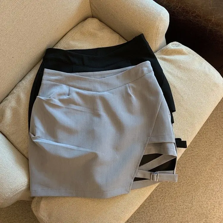Y2K Fashion Irregular Mini Skirt for Women Korean High Waist Streetwear Slim Skirts Summer Sexy Tight Female A Line Skirts