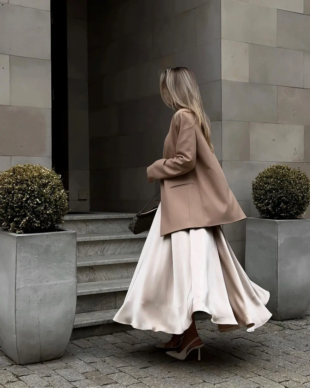 Bornladies Elegant Satin Loose Women Skirt 2025 High Waist Maxi Skirts Streetwear Classic Long Skirt Fashion Female Black Skirt