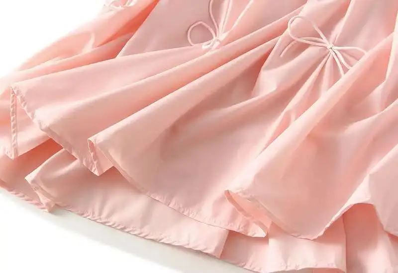 UCXQ Elegant Fashion Skirt Fairy Style All Match Patchwork Bow High Waist Vintage Umbrella Skirt Women 2025 Spring Summer 3A9515