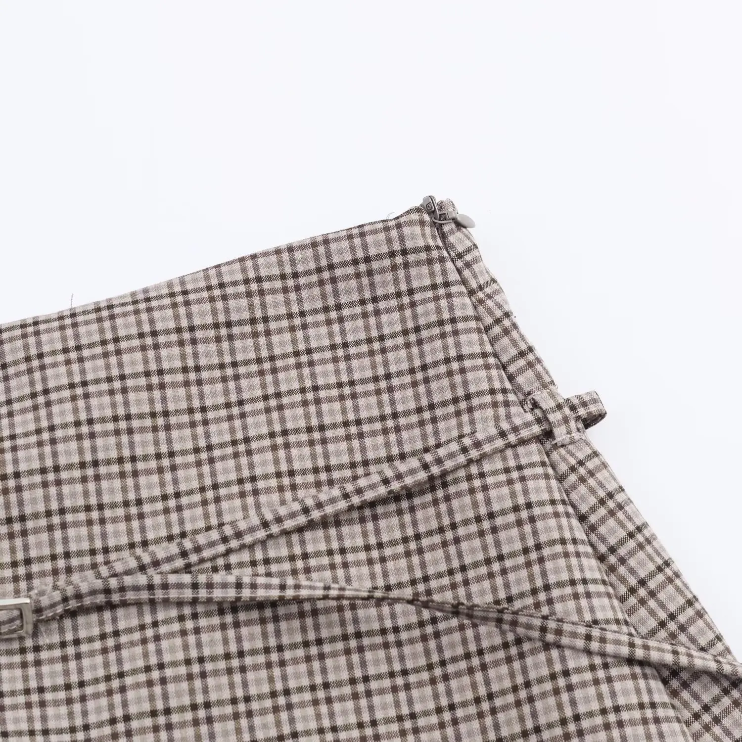 BSAY Autumn New Product Women's Wear 2025 Fashion Versatile Slim Straight Waist Belt Decoration Mid Waist Skirts and Pants