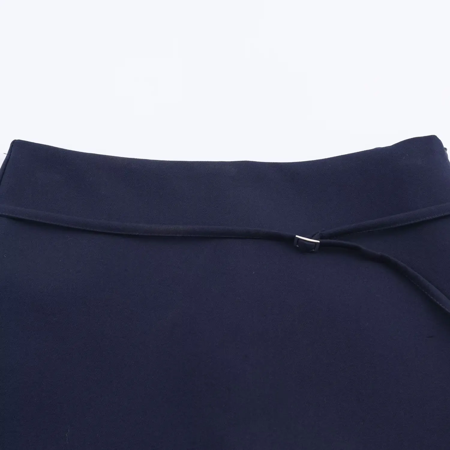 BSAY Autumn New Product Women's Wear 2025 Fashion Versatile Slim Straight Waist Belt Decoration Mid Waist Skirts and Pants