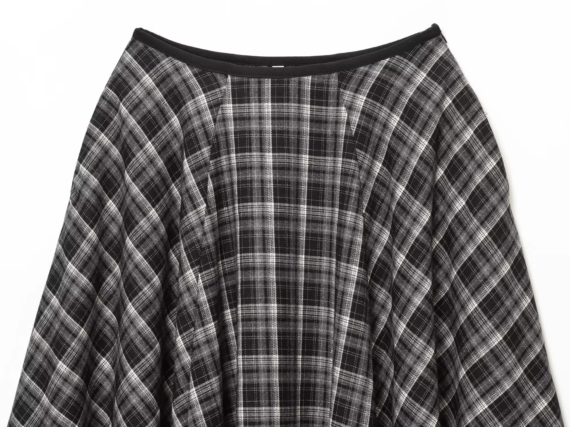 BSAY Loose Plaid Umbrella Skirt Women's clothing Autumn Winter Side Zip Chic Female High Waist Elegant A-line Long Skirts Mujer