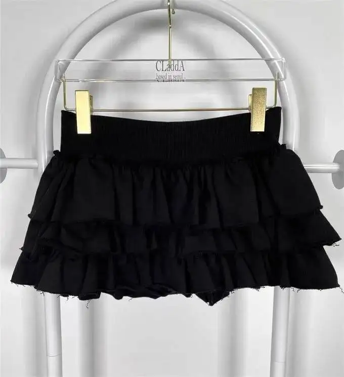 Sweet And Spicy Ballet F-length Skirt With Elastic Waist And Lace Hem Flared Cake-aped Ort Skirt For Young Women 8PO5