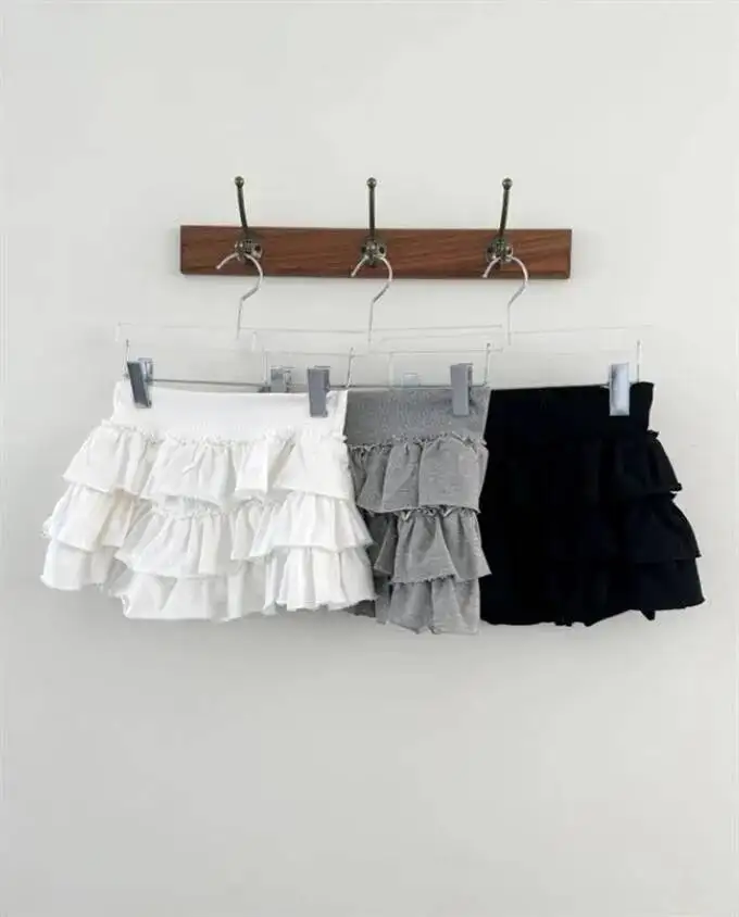 Sweet And Spicy Ballet F-length Skirt With Elastic Waist And Lace Hem Flared Cake-aped Ort Skirt For Young Women 8PO5