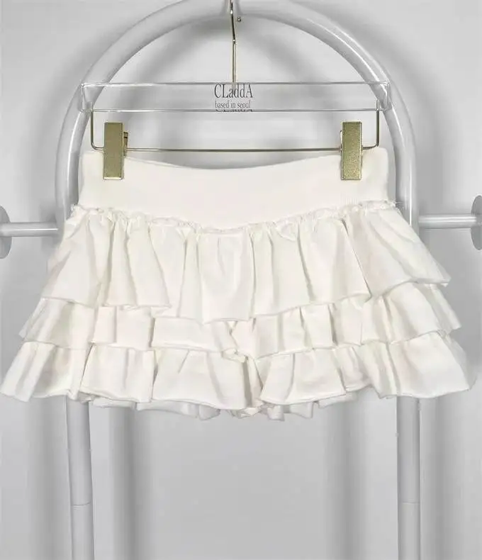 Sweet And Spicy Ballet F-length Skirt With Elastic Waist And Lace Hem Flared Cake-aped Ort Skirt For Young Women 8PO5