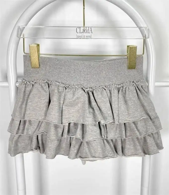 Sweet And Spicy Ballet F-length Skirt With Elastic Waist And Lace Hem Flared Cake-aped Ort Skirt For Young Women 8PO5