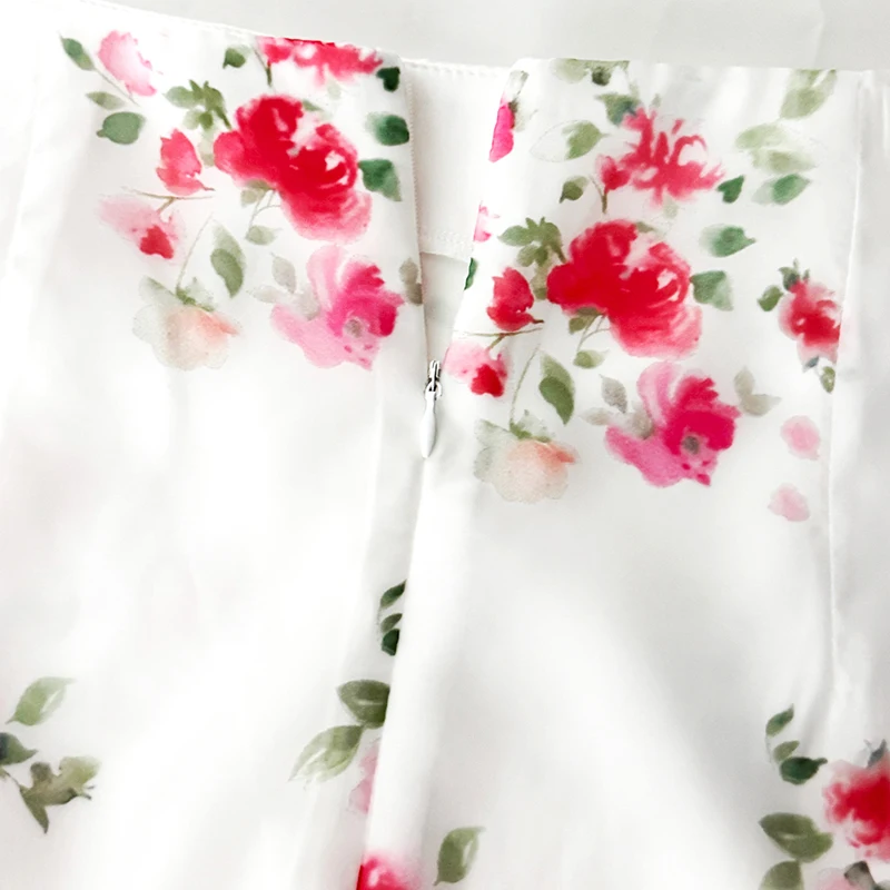 Tornova See Through Floral Print Skirt For Women High Waist Slit Sexy Long Skirt 2026 Summer New Straight Skirt Female Elegant