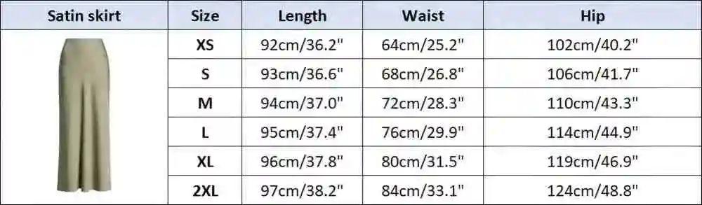 AP 2026 Spring and Summer Women Satin Skirt Solid Color High Quality