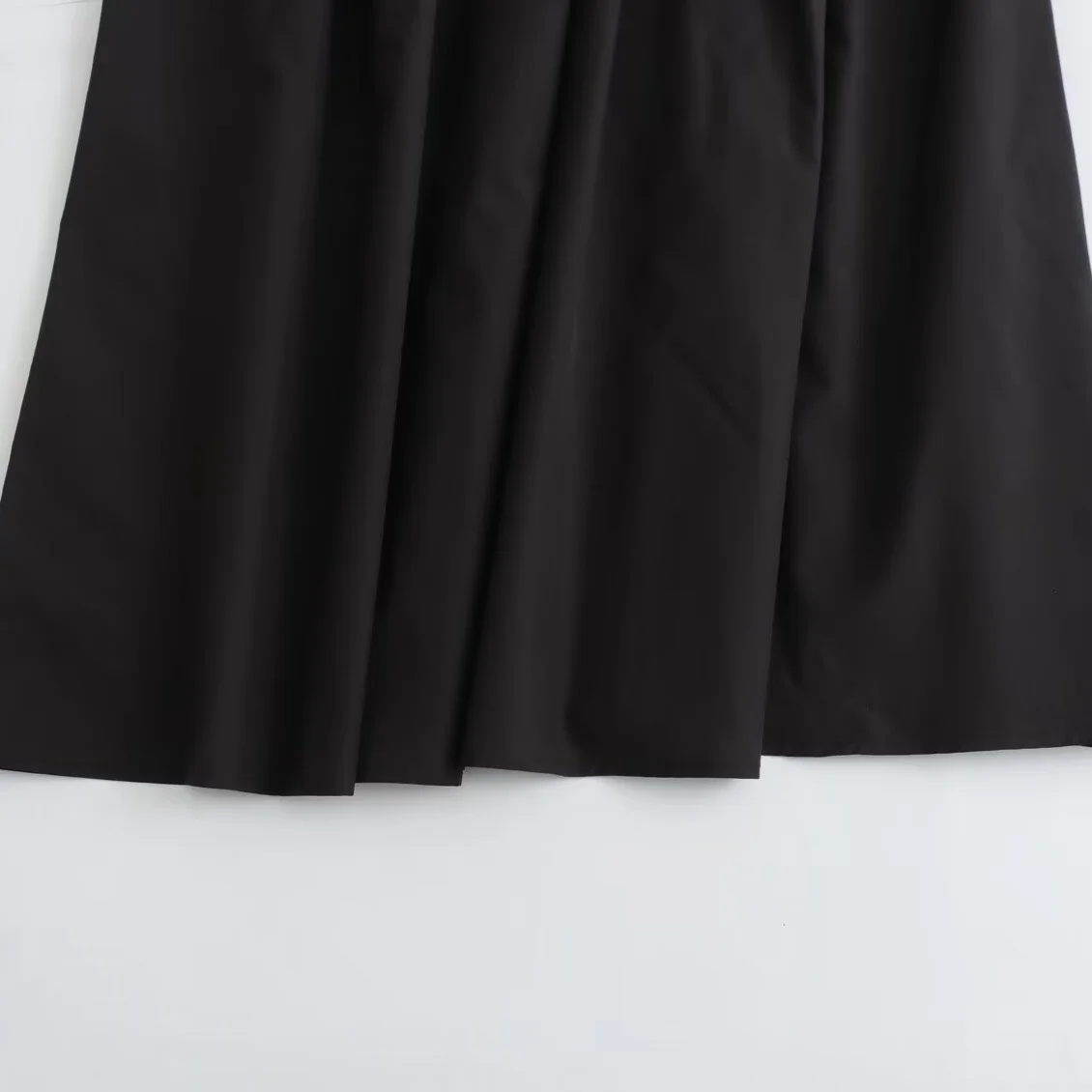 BSAY Women's Fashion Spring New Black Wide Pleated Swing Vintage Chic Female High Waist Elegant A-line Long Skirt Mujer