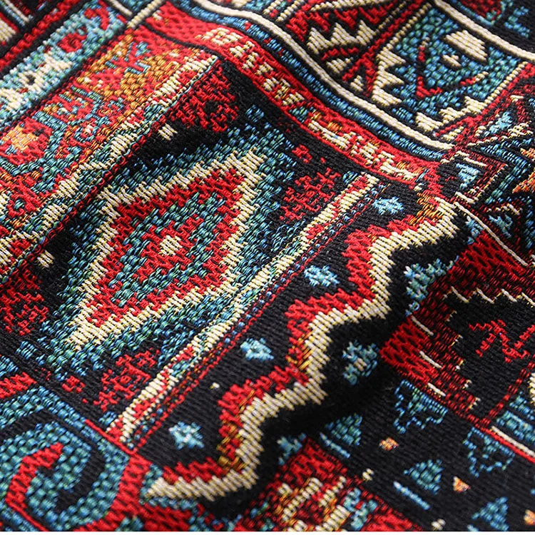 Early Spring Womens Boho Skirt Embroidery A-Line Mini Skirts Chic Geometric Pattern Woolen Vintage Ethnic Style Female Skirts