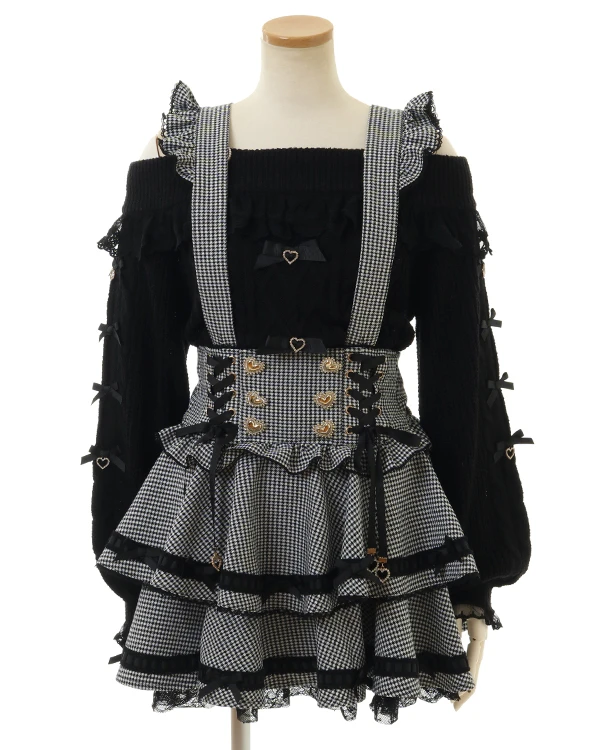 Japanese Style Strap Skirt High Waist Slim Fit High Waist Short Pleated Skirt Autumn Winter New Sweet Fairy Plaid Cake Skirts